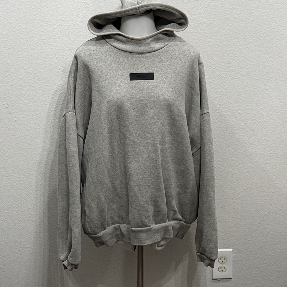 Men's Grey Essentials Hoodie large
